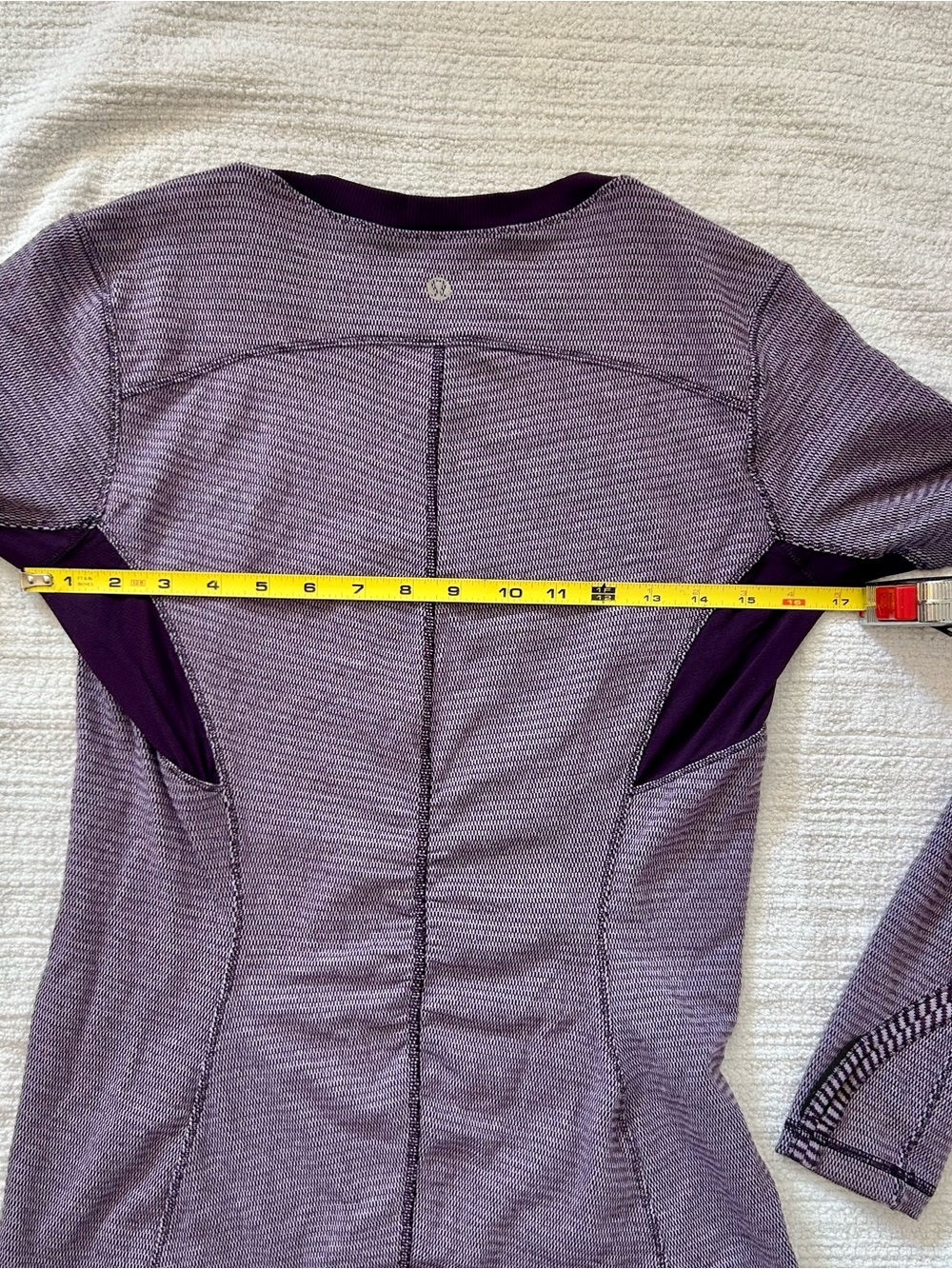lululemon athletica Base Runner in Lavender Textured Long Sleeve Top - Picture 10 of 11
